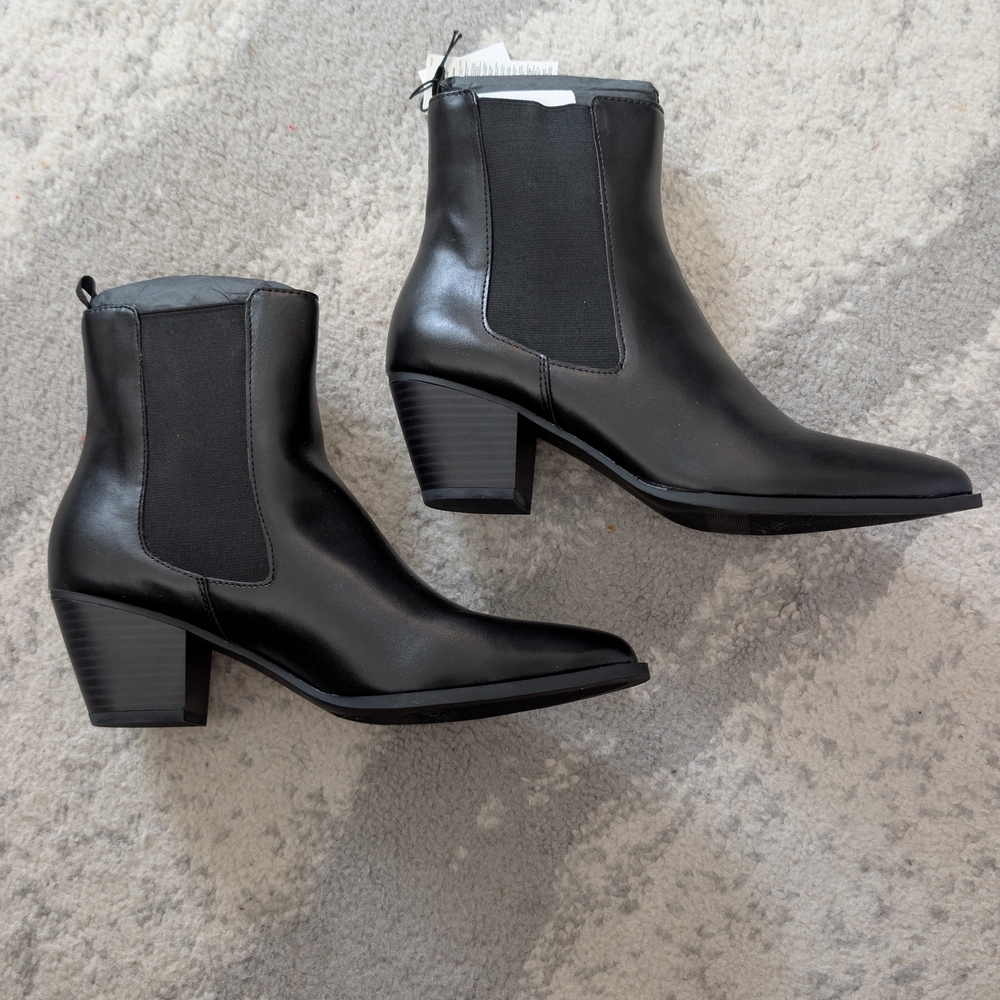 BNIB Gap Women's Black Chelsea Ankle Boots - Sleek Pointed Toe - 8 - Picture 9 of 9